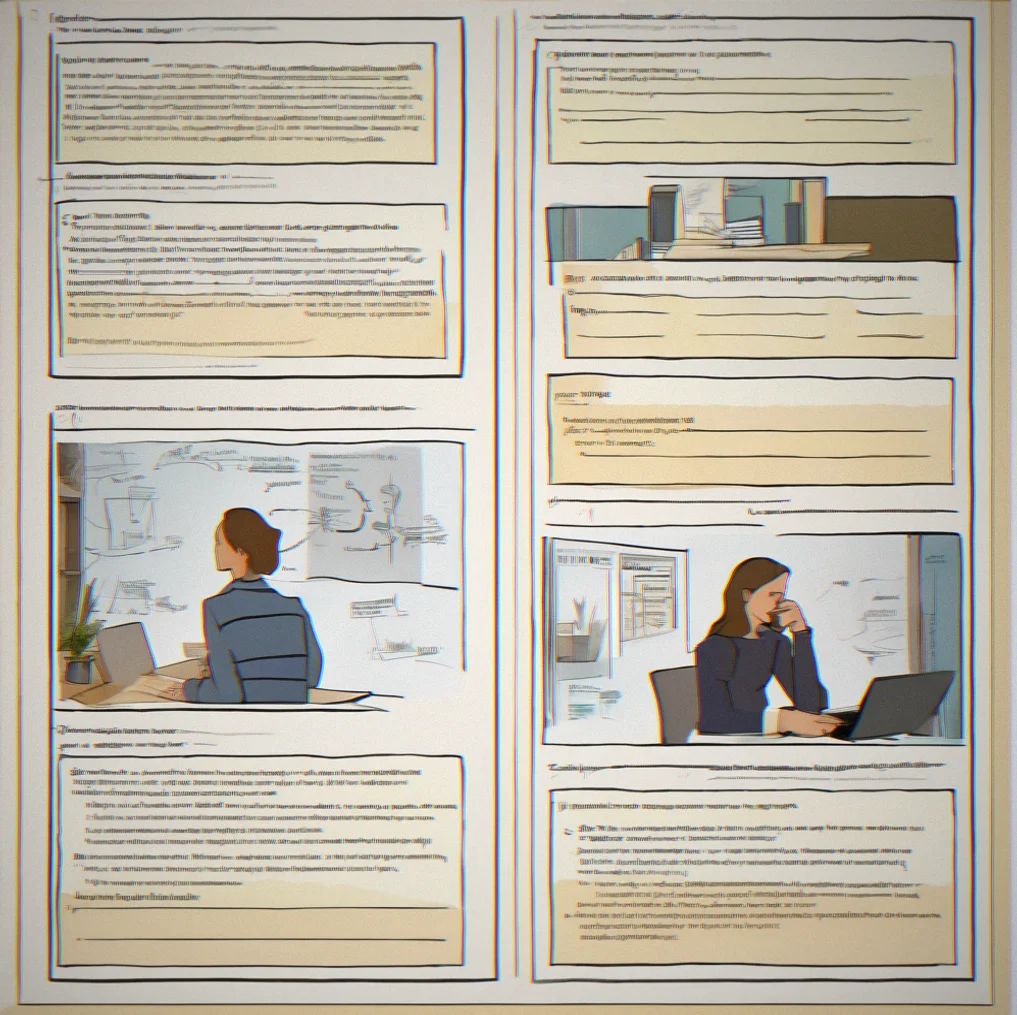Detailed worksheet showing decision framework with boxes for information gaps and options